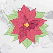 COUTURE CREATIONS Acrylic Stamp- Layered Poinsettia 5pc